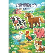 Háziállatok kifestő - Matricákkal