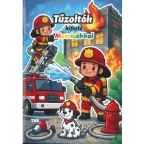 Tűzoltók kifestő - Matricákkal