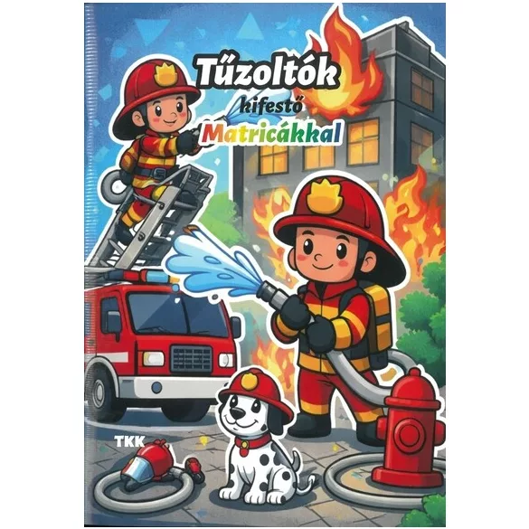 Tűzoltók kifestő - Matricákkal