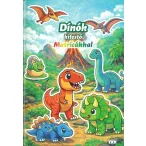 Dínók kifestő - Matricákkal