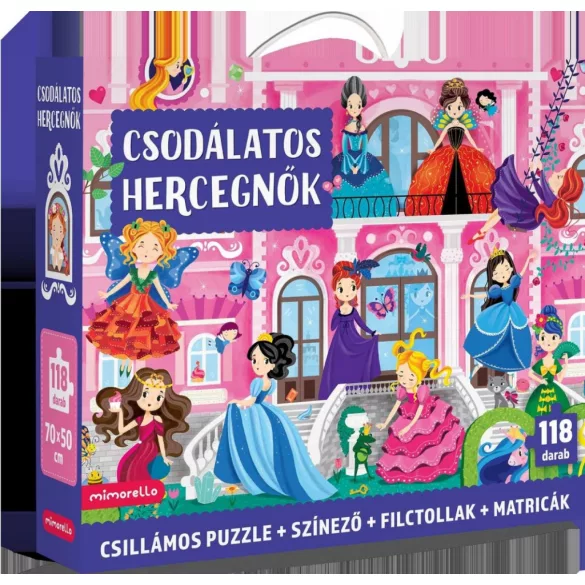 Csodálatos hercegnők - Csillámos puzzle