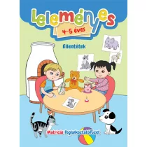   Leleményes 4-5 éves - Ellentétek / Matricás foglalkoztatófüzet