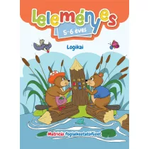   Leleményes 5-6 éves - Logikai feladatok / Matricás foglalkoztatófüzet