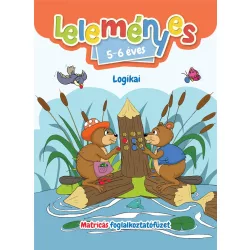   Leleményes 5-6 éves - Logikai feladatok / Matricás foglalkoztatófüzet