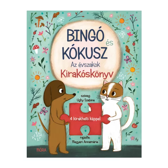 Bingó és Kókusz - Az évszakok - Saját fejlesztésű puzzle könyv