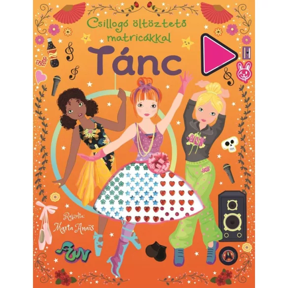 Csillogó öltöztető matricákkal - Tánc